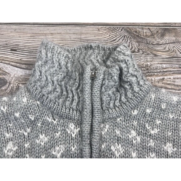 VTG Jones New York Sport Wool Blend Sweater Women's M Snowflake Nordic Fair Isle - Picture 4 of 10